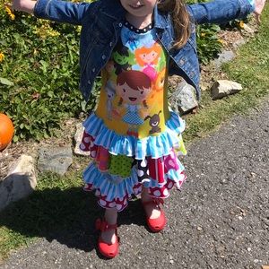 Size 4-5 Year Upcycle Wizard of Oz Top and Pants